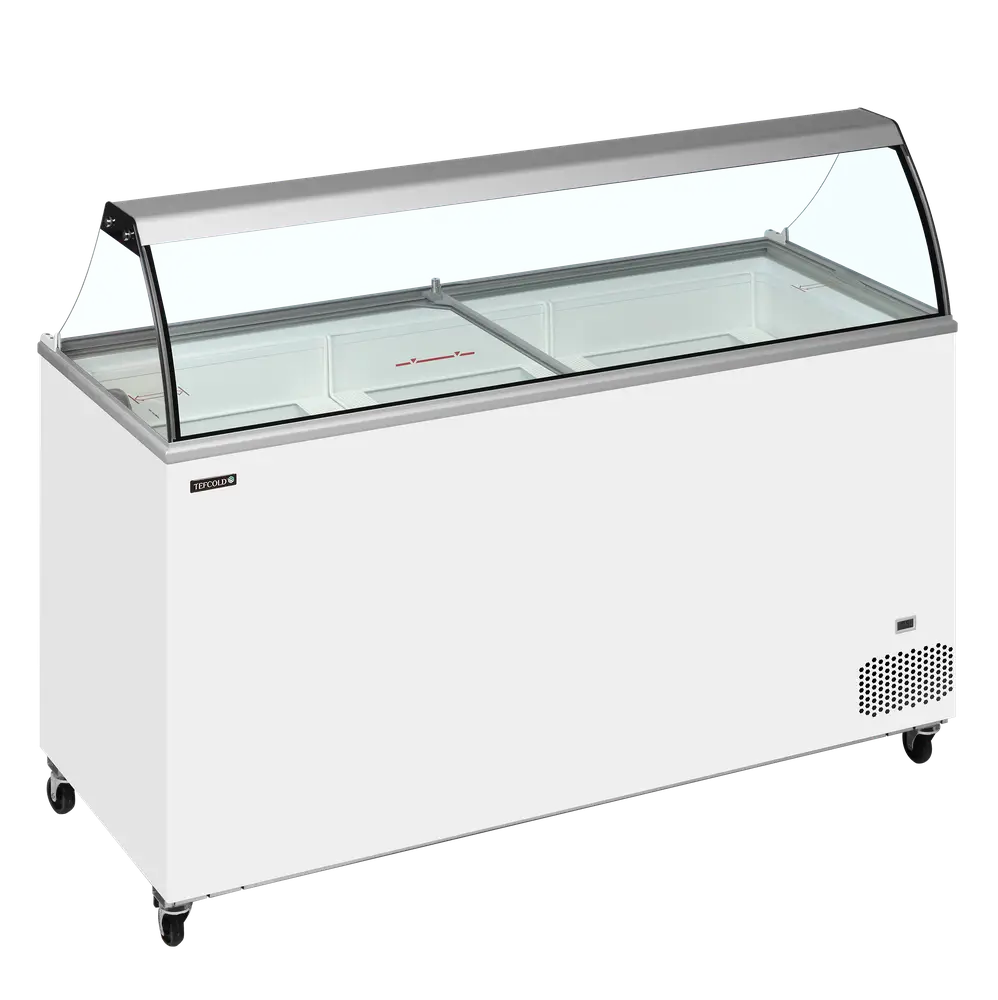 TEFCOLD IC501SC + CANOPY Scoop Ice Cream Display w/Baskets