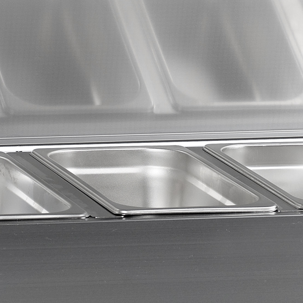 G-Line by TEFCOLD GVC33-150 S/S Gastronorm Topping Shelf With Lid - Image 2
