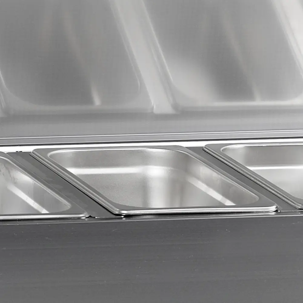 G-Line by TEFCOLD GVC33-120 S/S Gastronorm Topping Shelf With Lid - Image 2