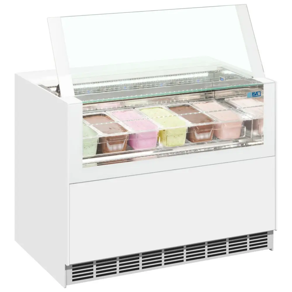 ISA ONESHOW FREE LARGE Ventilated Scoop Ice Cream Display - Image 2