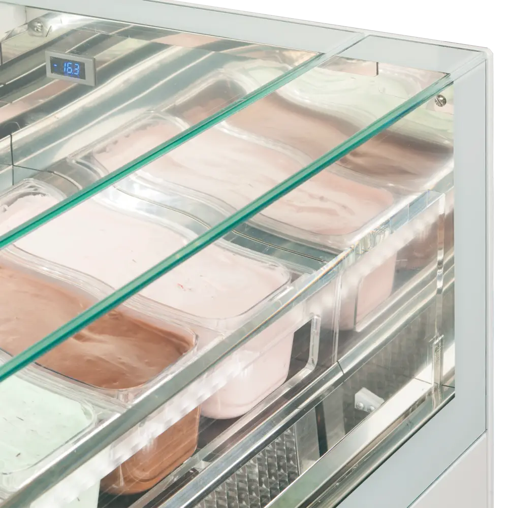 ISA ONESHOW FREE LARGE Ventilated Scoop Ice Cream Display - Image 3