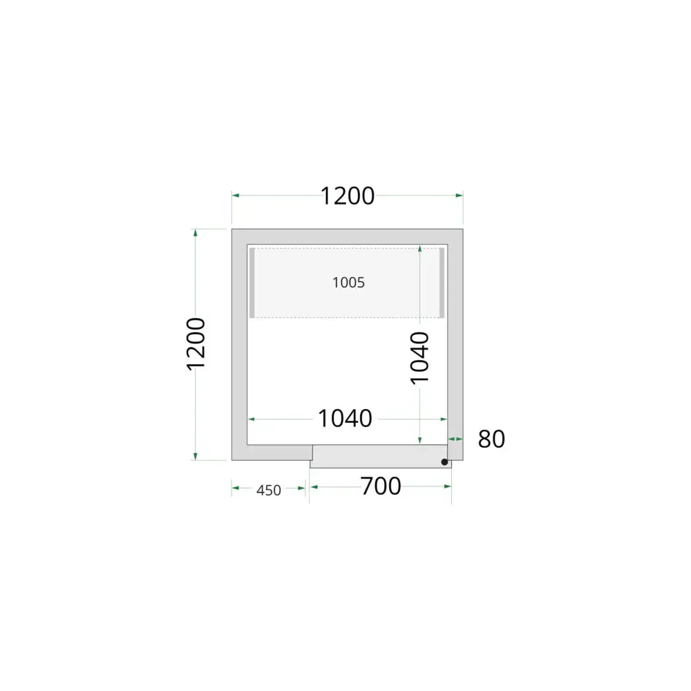 TEFCOLD Cold Room 120x120x220 Cold Room Panels