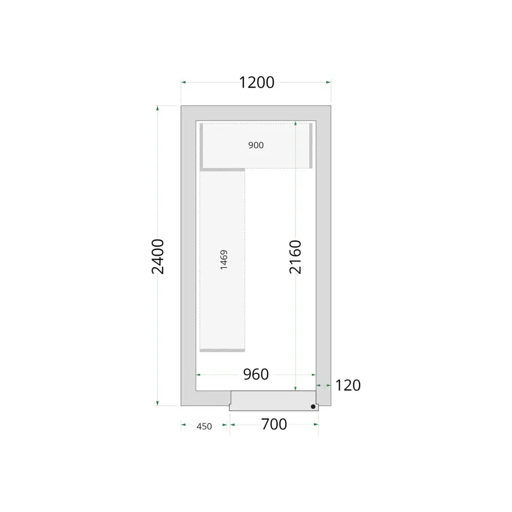 TEFCOLD Cold Room 150x300x220 Cold Room Panels