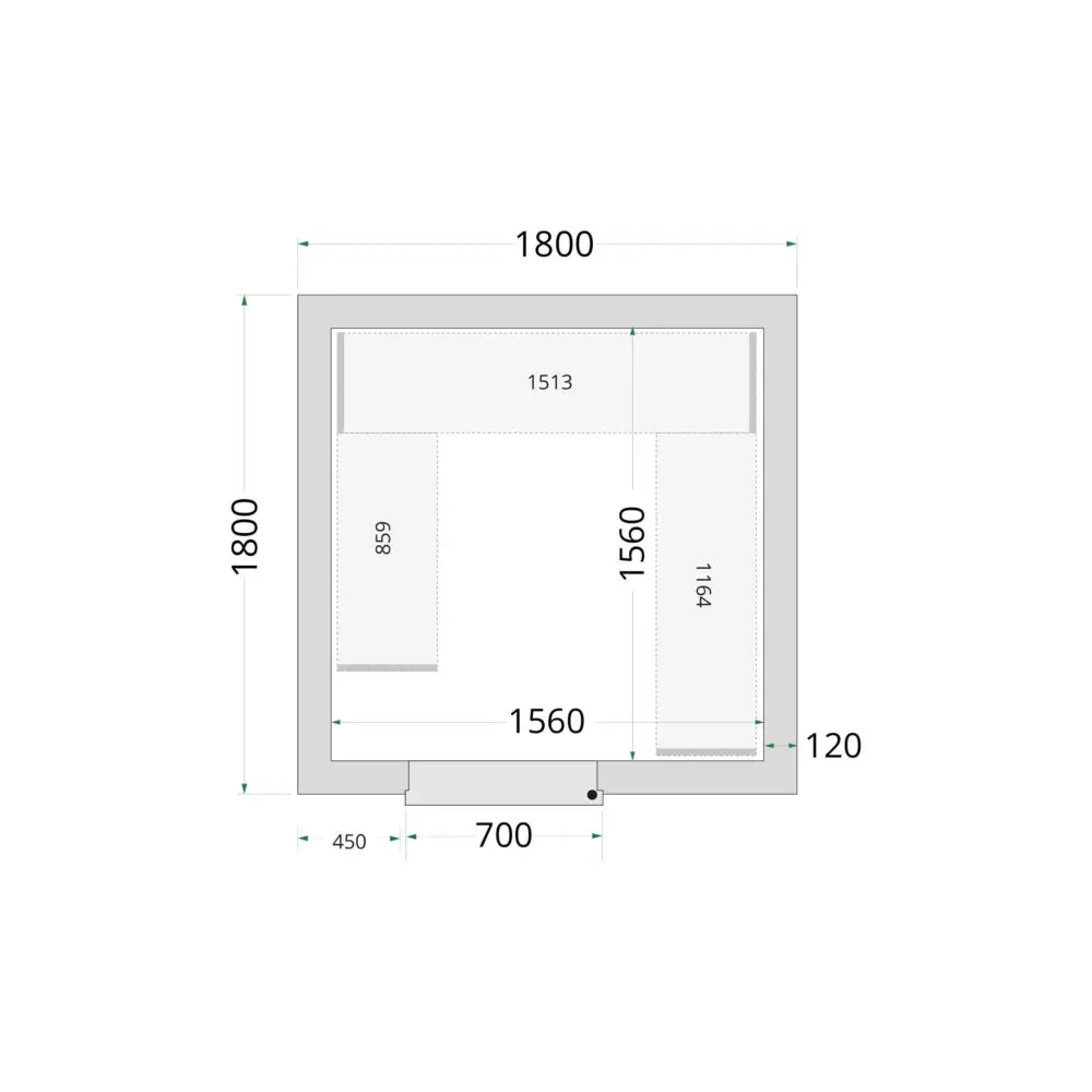 TEFCOLD Cold Room 180x180x220 Cold Room Panels